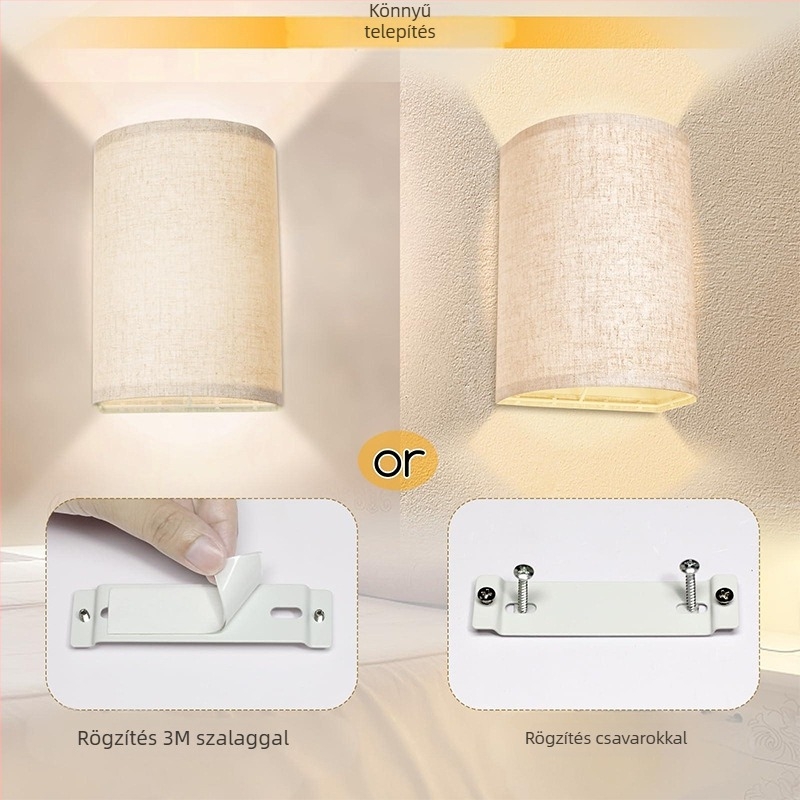 LED belső falikar RGB hangulatvilággal hálószobához, az ágynál, lépcsőházhoz és folyosóra – vezeték nélküli
