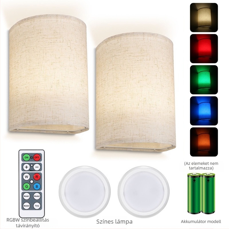 LED belső falikar RGB hangulatvilággal hálószobához, az ágynál, lépcsőházhoz és folyosóra – vezeték nélküli