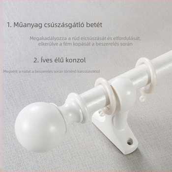 Alumínium ötvözetű függönyrú, megerősített, római stílusú, egy- vagy kétszeres, hangtalan görgős sínnel