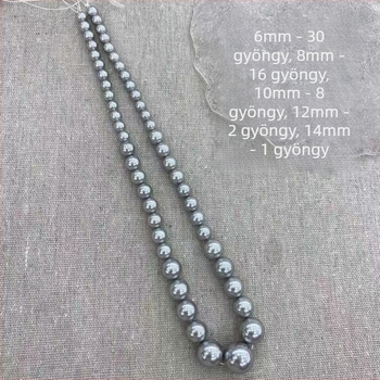 3–12 mm színes, kerek kagylógyöngyök DIY nyakláncokhoz – félkész ékszer alkatrészek