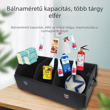 Összecsukható bőr tároló doboz a csomagtartóhoz ragasztó alapú