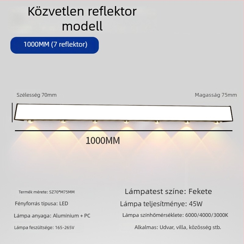 Kültéri vízálló falikar udvarhoz, folyosóhoz és kerthez