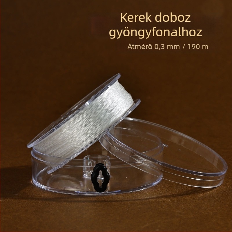 Gyöngyfűzéshez való szál – vékony, kopásálló piros achát zsinór DIY ékszerekhez