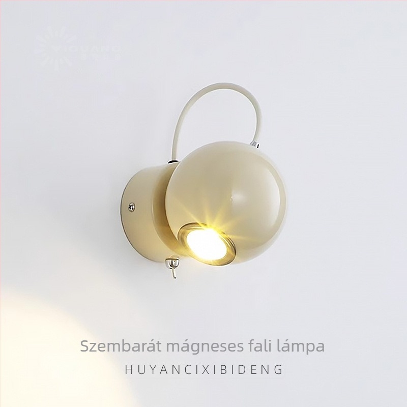 Indusztriális stílusú mágneses fali lámpa, LED-es vas testtel, nappalihoz, hálószobához és folyosóhoz – minimalist dekoratív világítás