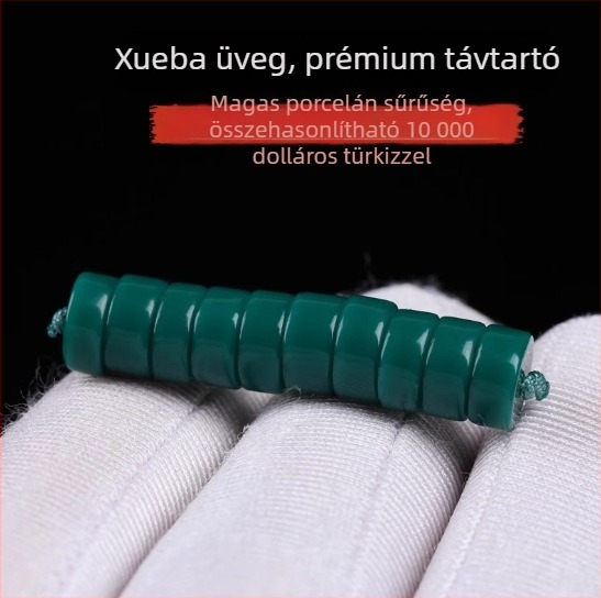 Türkiz elválasztó gyöngyök DIY ékszerekhez – Bodhi gyöngyök dragon-mintával, magnezit/porcelán, kicsi méret