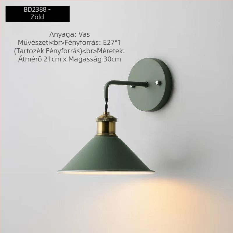 Északi stílusú hálószobai falikar pasztell színekben; minimalist falikar hálószobába, folyosóra és lépcsőházba.
