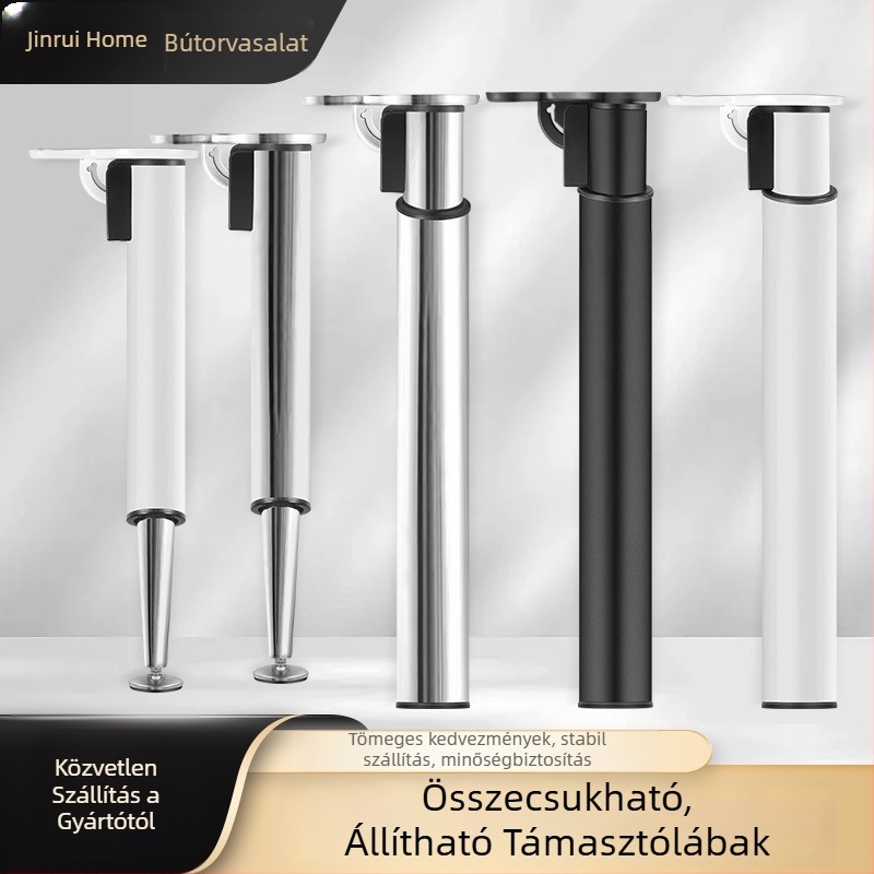 Nagy teherbírású összecsukható asztallábak, teleszkópos, állítható bárhoz, szekrényhez, étkezőasztalhoz és íróasztalhoz