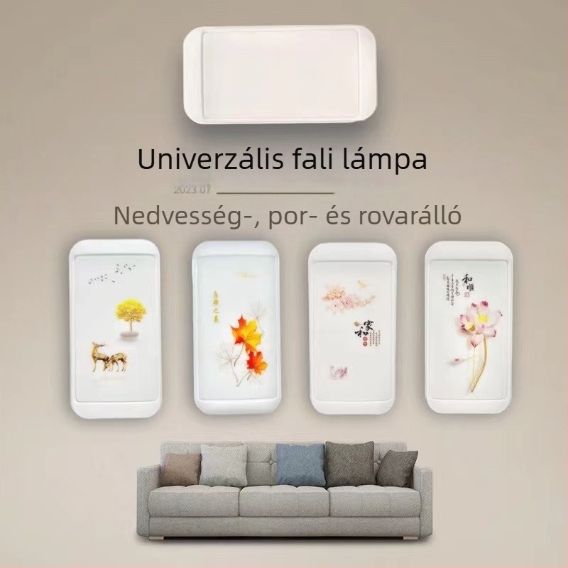 Oldalfali LED lámpa lépcsőházhoz és folyosóhoz, vízálló, letisztult minimalist design, bel- és kültéri használatra