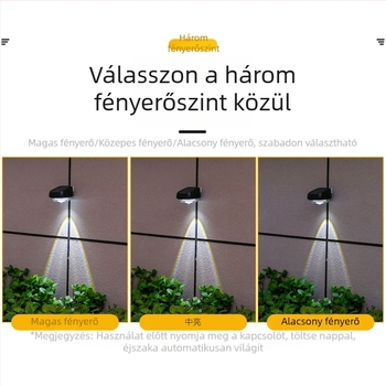 Napelemes kültéri falikar – udvarra és kertbe, esőálló, tájkép dekoratív fény