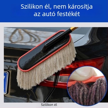 Autó tisztító mop pamutszálas kefével