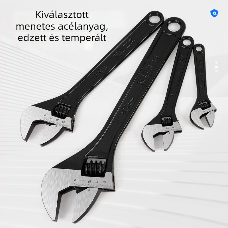 Huahong kézi állítható kulcs nagy nyílással, 8/10/12 hüvelyk, multifunkcionális fürdőszobai univerzális kulcs