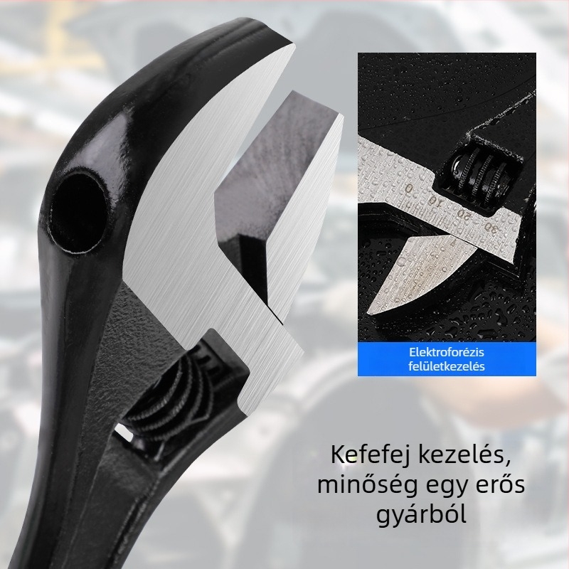 Huahong kézi állítható kulcs nagy nyílással, 8/10/12 hüvelyk, multifunkcionális fürdőszobai univerzális kulcs