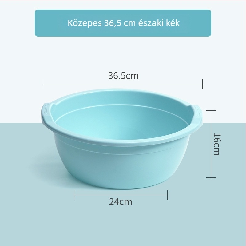 Műanyag edény háztartási használatra: mély mosóedény, vastagodott lábmosó edény, zöldségmosó edény, babafürdőedény, extrán nagy diákszállóhoz
