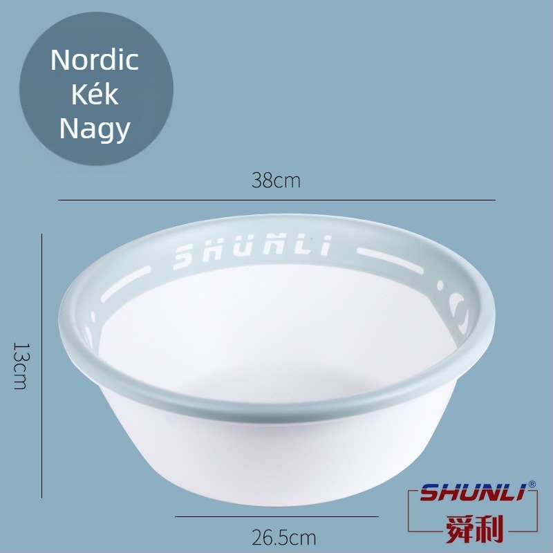 Shun Li Vastagított műanyag mosdókagyló arc- és ruhatisztításhoz, lábáztatáshoz — kollégiumhoz