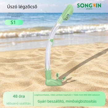 Felnőtt szilikon úszó sznorkel szabad stílusú úszáshoz, fekete