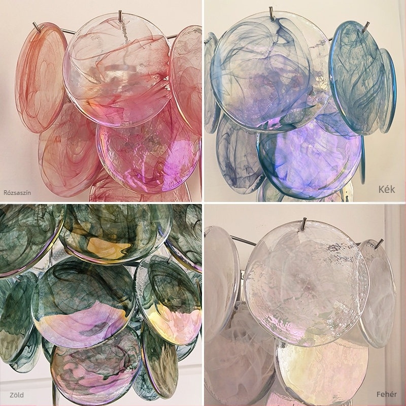Francia stílusú Murano üveg falikar hálószobába és nappaliba – retro, megfizethető lux