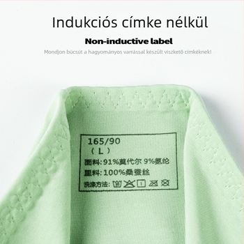 Antibakteriális női alsónemű, magas derekú, hasi kontroll, fenékemelés, Modal Lenzing, bélés Mulberry selyem, egyszínű