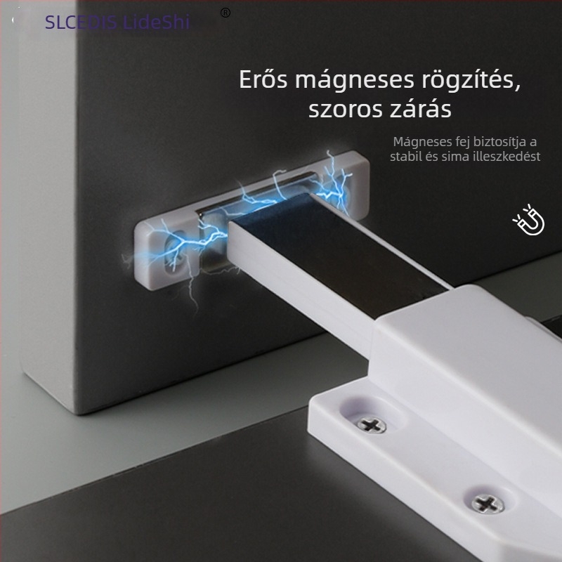 Alumíniumötvözetes szekrényajtó visszafutó mechanizmus nyomásra nyíló