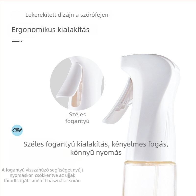 Pumpás olajspray üveg konyhai használatra, légsütőhöz és kültéri grillhez
