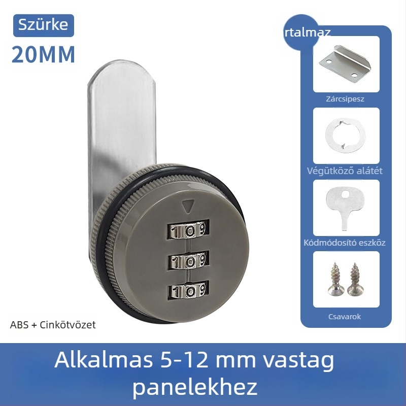 Fiókzár kódos zár, iratszekrény zár, elektromos doboz zár, postafiók zár, cink ötvözetű csapszár, mechanikus kódzár