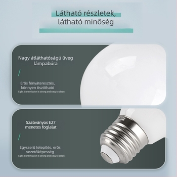 LED Dragon Ball lámpa E27-es foglalattal, ultra‑fényes és energiatakarékos, három színű állítható világítás, szemvédő, otthoni világítás, meleg sárga fény