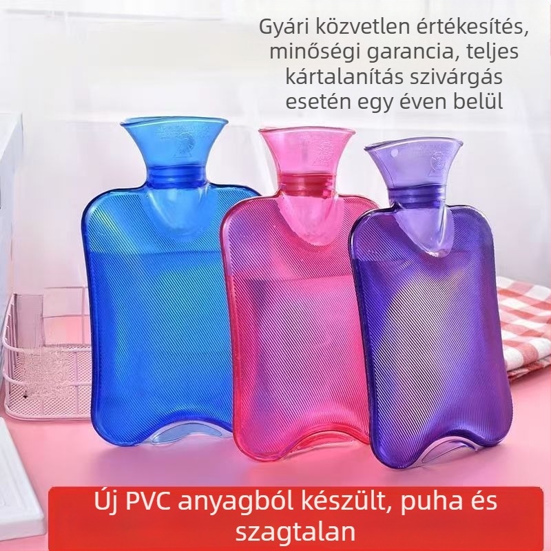 Plüss borítású melegvíz-táska, vastagabb kivitel, állítható hőmérséklet, melegítő tömörítés hasra, vállakra, nyakra, lábakra és kezekre