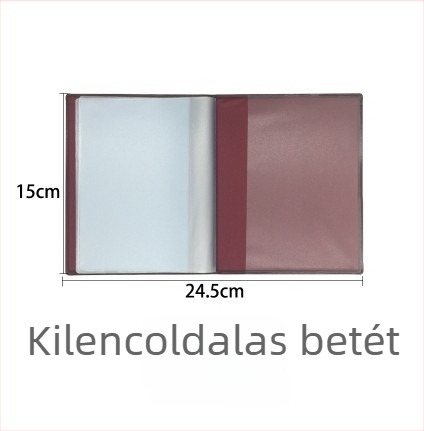 Vékony bőrtok a háztartási nyilvántartó könyv számára