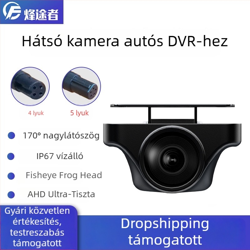 Autós dash kamera 170°-os széles látószöggel és hátsó kamera 1080P