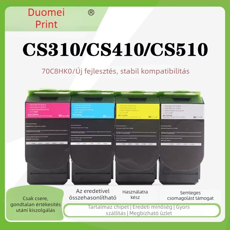 Lexmark CS310/CS410 színes lézertoner kazetta, modell 70C8HK0 chippel