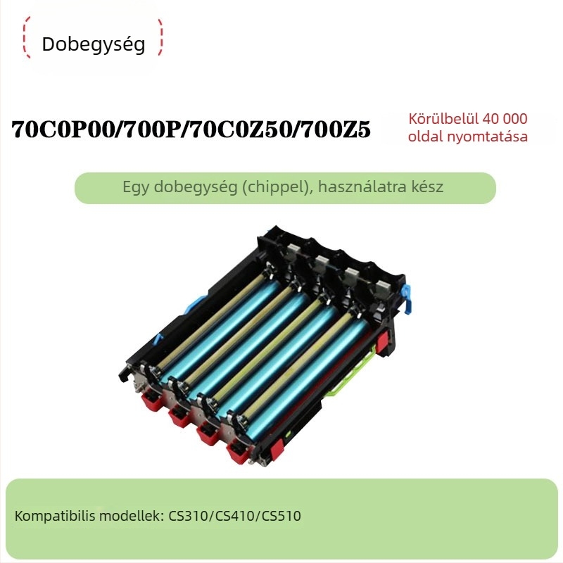 Lexmark CS310/CS410 színes lézertoner kazetta, modell 70C8HK0 chippel