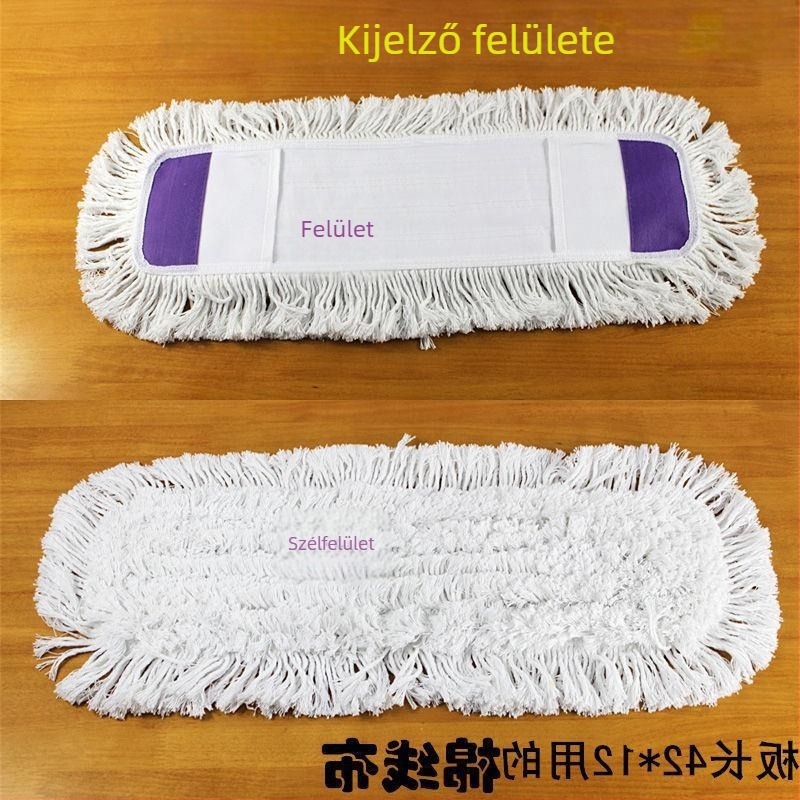 Lapos mophoz tartozó cserélhető textil fej, téglalap alakú, vastagított kivitel
