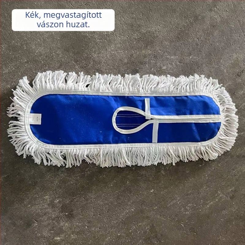 Lapos felmosó pamutszálból, széles fejű, kéz nélküli kinyomásra, kereskedelmi használatra