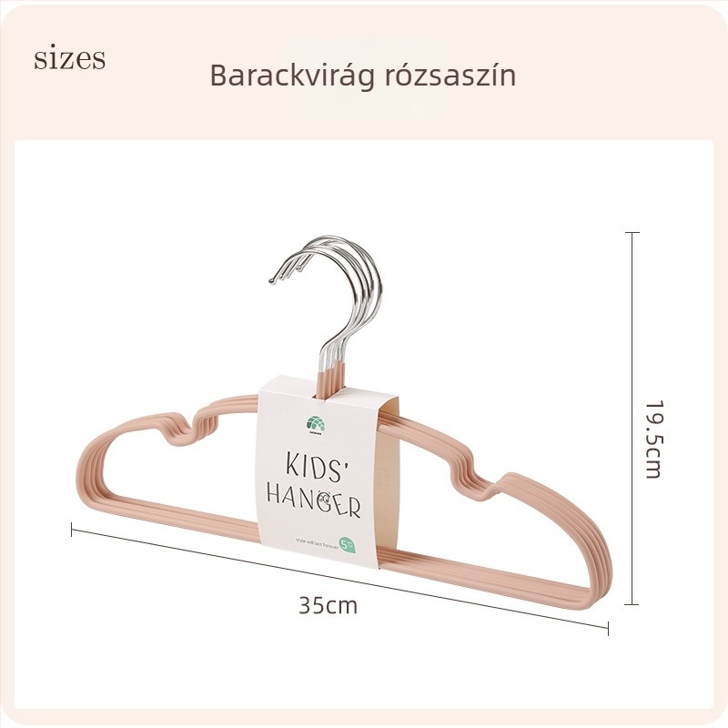 Anqin gyerekek ruhakasztója, vastagított gyanta bevonattal, babáknak és nagyobb gyerekeknek, ruhaszárító