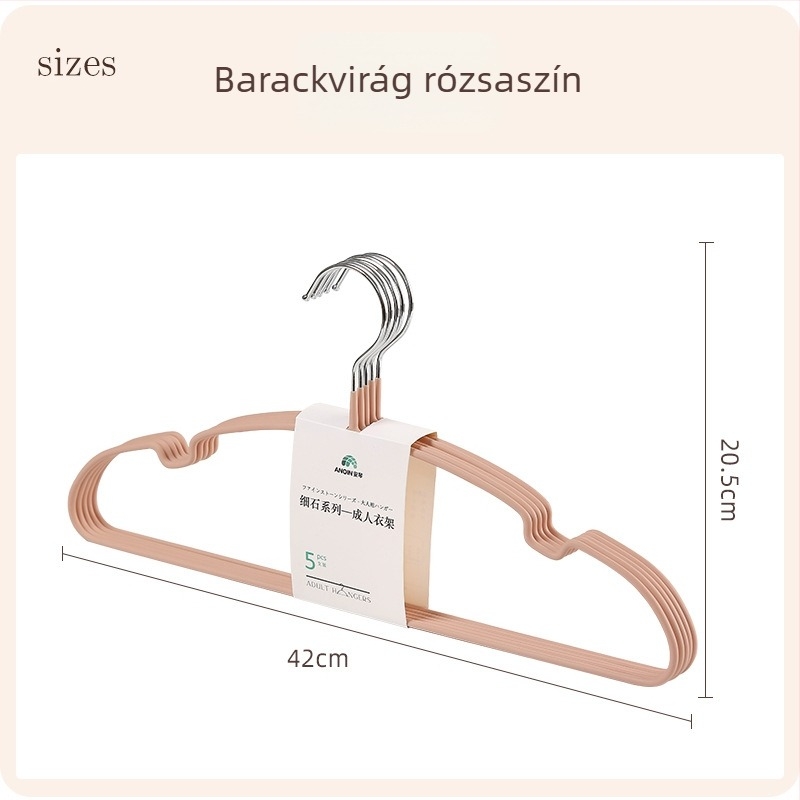 Anqin gyerekek ruhakasztója, vastagított gyanta bevonattal, babáknak és nagyobb gyerekeknek, ruhaszárító