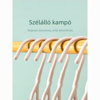 Extra vastag ruhakasztók, megerősítettek és szélesített kivitelben, nem hagynak nyomot a ruhákon, otthoni használatra, felnôttek és kollégium számára, nagy méret