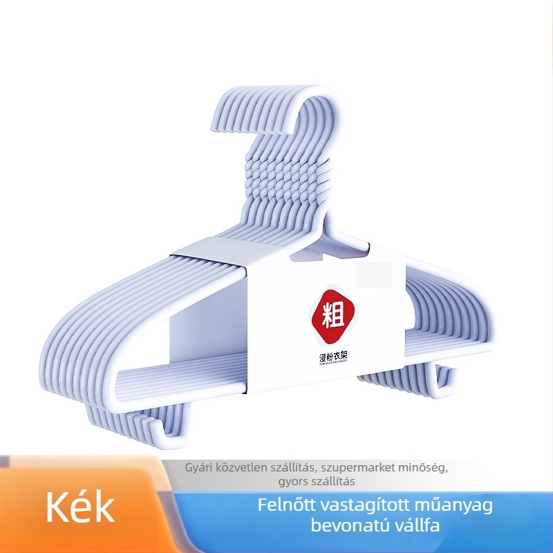 Extra vastag ruhakasztók, megerősítettek és szélesített kivitelben, nem hagynak nyomot a ruhákon, otthoni használatra, felnôttek és kollégium számára, nagy méret