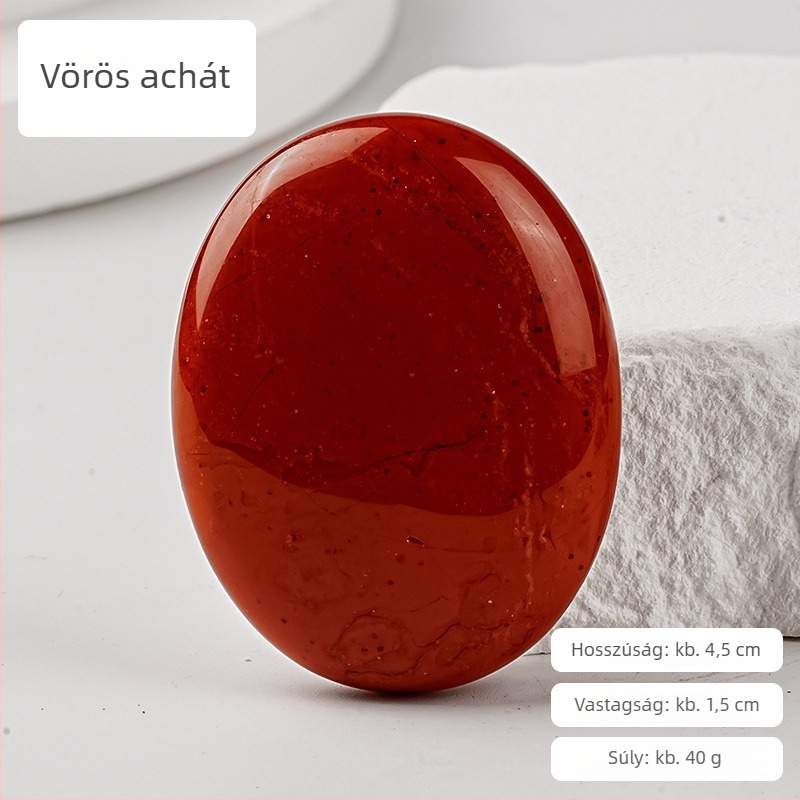 Természetes rózsaszín kristály masszázskő, ovális formájú hátmasszírozó kő, féldrágakő, illóolajokhoz és meleg tömörítéshez, energiakő