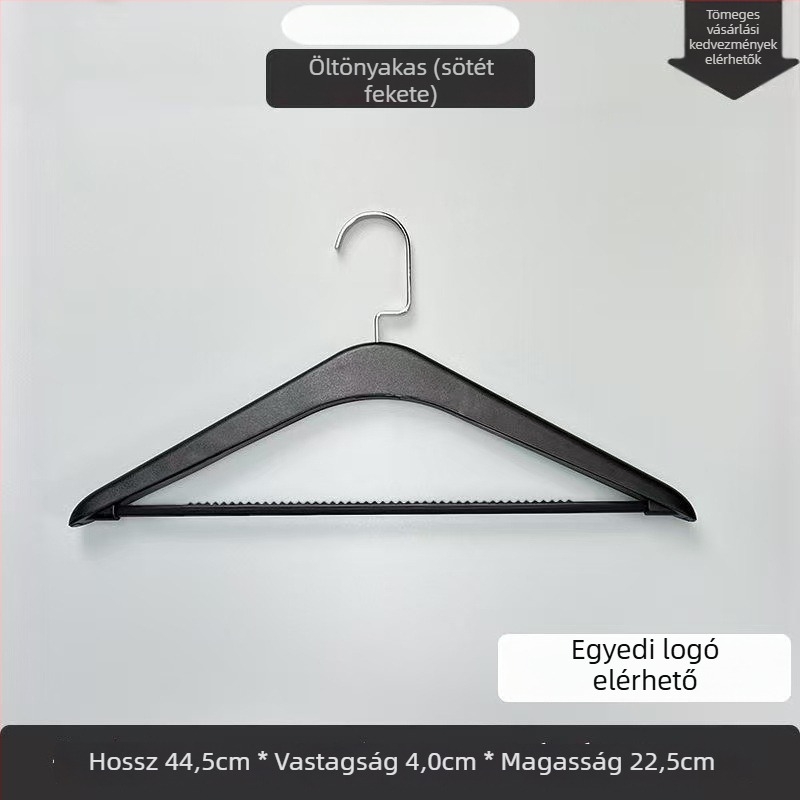 Kiváló minőségű ruhaszárító fogas otthoni használatra, csúszásmentes, nyom nélküli műanyag ruhafogas a gardróbhoz és ruhák szárításához, könnyed luxus stílus