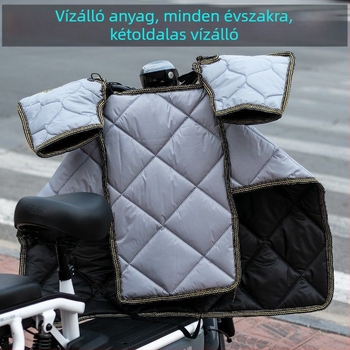 Elektromos járművek szélvédővédő takaró, univerzális minden évszakra, bársonyos tavasz–ősz felülettel, közepes vastagságú, új, kétoldalas vízálló.