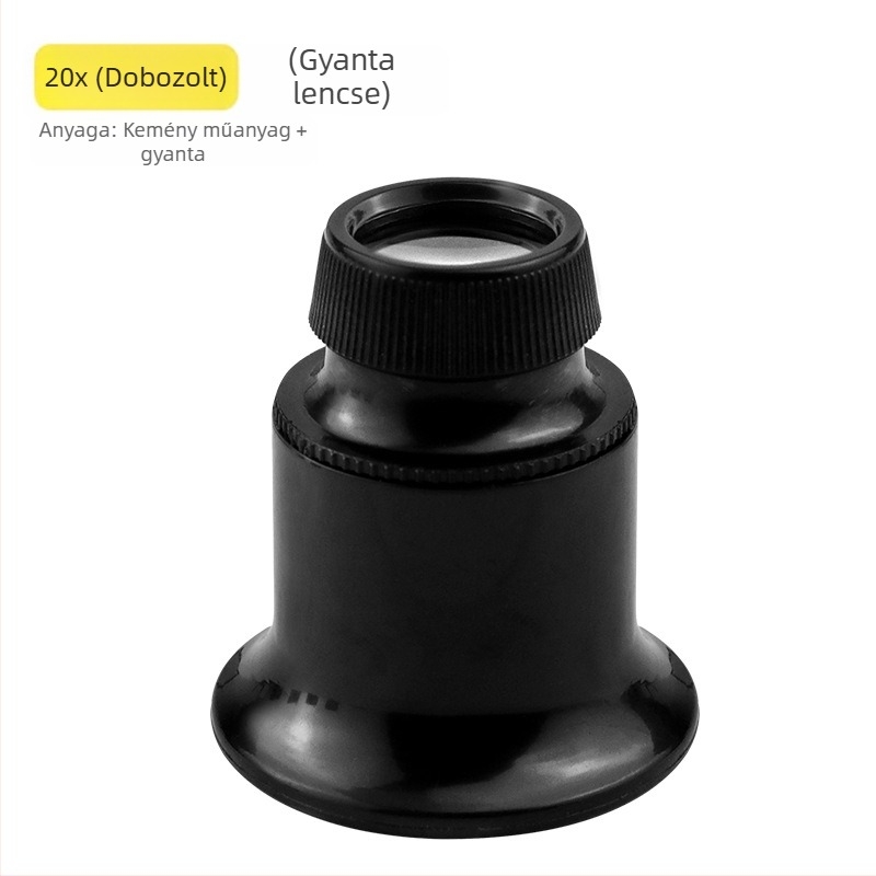 Órajavításhoz használható nagyító, 5x, 10x, 15x és 20x, szemvédővel ellátott okulár
