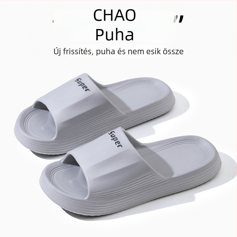 Férfiaknak, extra nagy méretű papucs, EVA talpú, nyárra, otthonra és a fürdőszobába