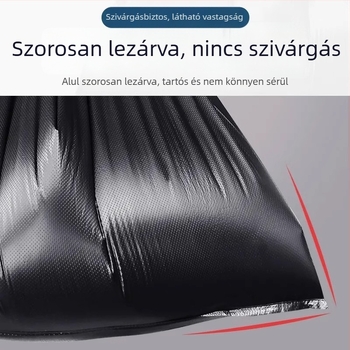 Fekete, extra nagy kapacitású hulladékzsákok, nyitott felső, kereskedelmi használatra kültéren tisztítás, catering és ingatlanüzemeltetés céljára