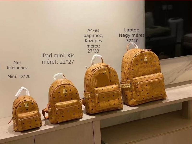 Új MC klasszikus hátizsák, uniszex, divatos és sokoldalú, diák- és ingázó használatra, kompakt trendi hátizsák