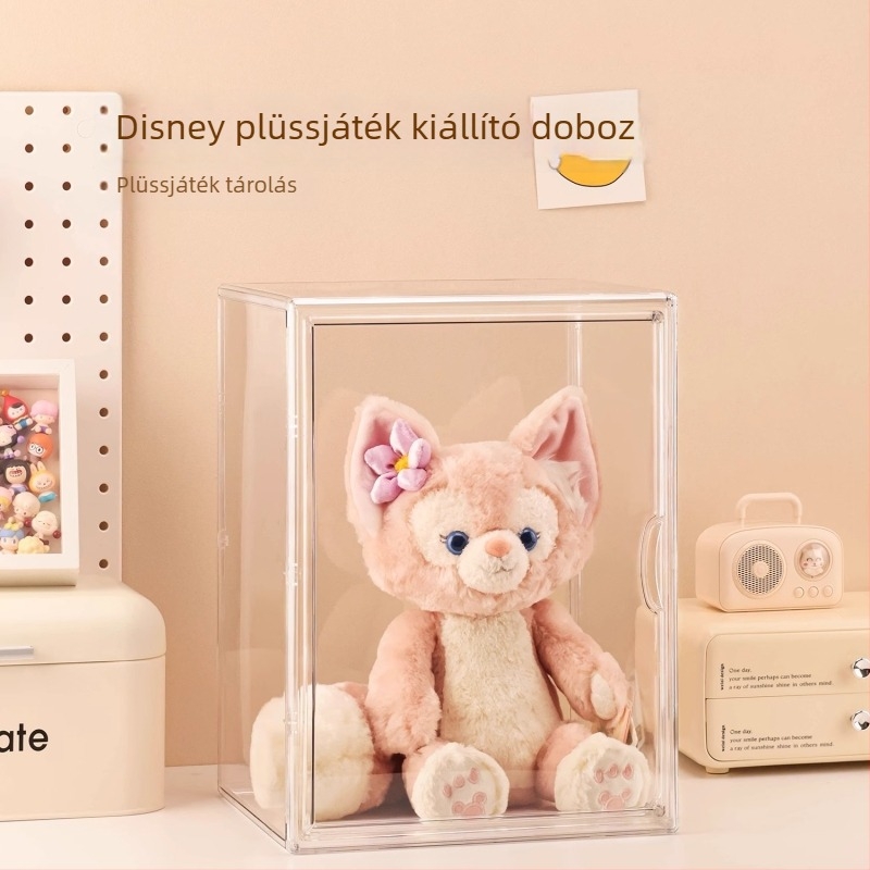 Átlátszó akril kiállító- és tároló szekrény babafigurákhoz és medálokhoz