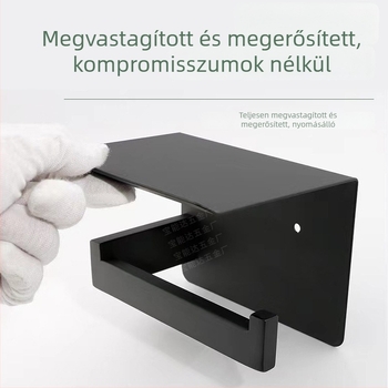 Fali szerelésű rozsdamentes acél WC-papírtartó, minimalist Skandináv-stílusú fürdőszobába