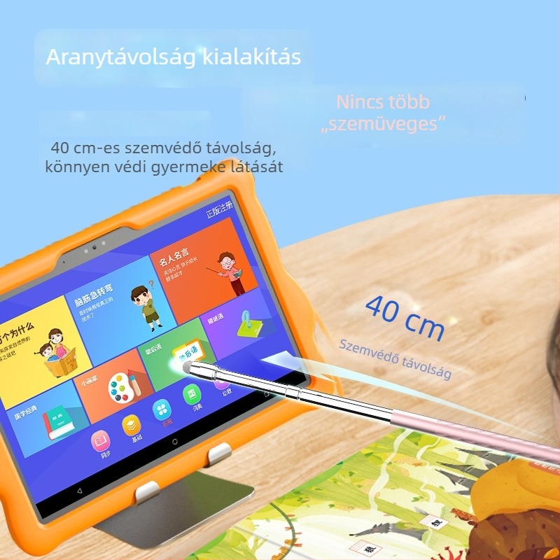 Kibújtható tablet-stilus érintőképernyőhöz, gyermekek tanulóeszközeire.