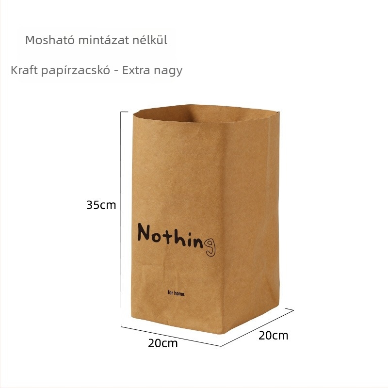 Anqin mosható vastag Kraft papír tároló táska osztóval, cserepes növények, kozmetikumok és fürdőszoba számára