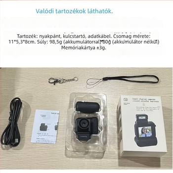 Diákok számára mini hordozható digitális kamera retro szűrővel – fényképek és videók HD minőségben