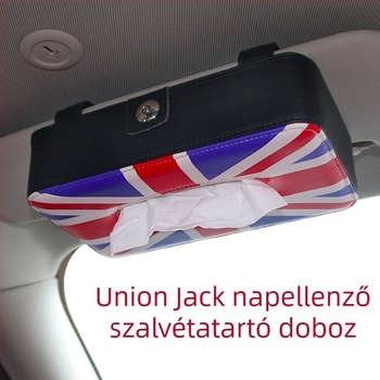 Universális autózsebkendő-tartó, felakasztható a fejtámlára, többfunkciós, hordozható