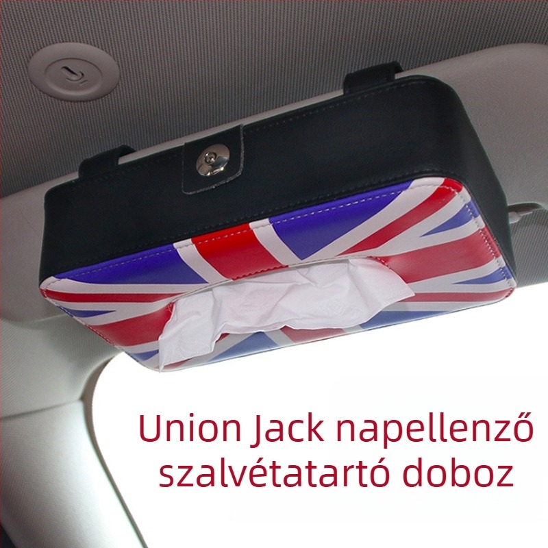 Universális autózsebkendő-tartó, felakasztható a fejtámlára, többfunkciós, hordozható